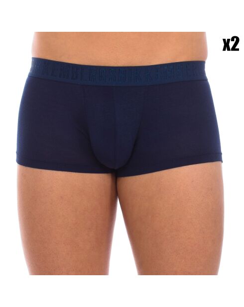 2 Boxers Mode Bambou bleu marine
