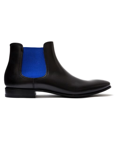 Chelsea Boots Phantom en Cuir bleu/noir