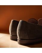 Mocassins en Velours de Cuir marron