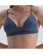 Haut de maillot de bain Sylvie bleu marine