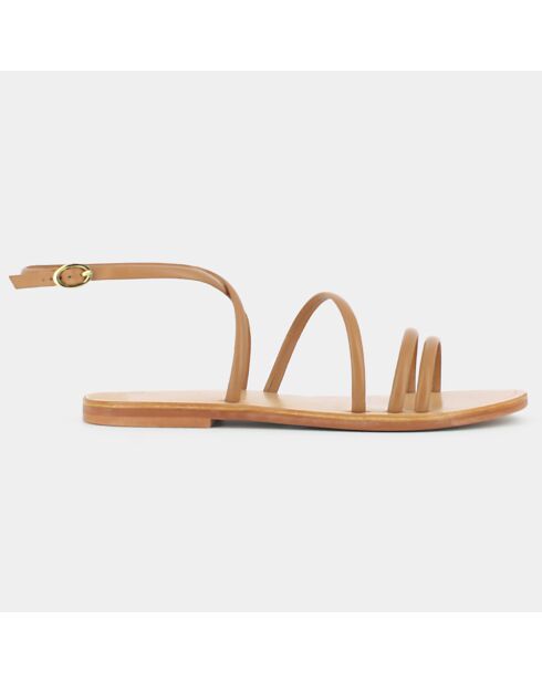 Sandalias Apolline Bis de piel camel