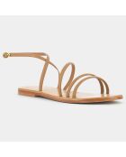 Sandales en Cuir Apolline Bis camel