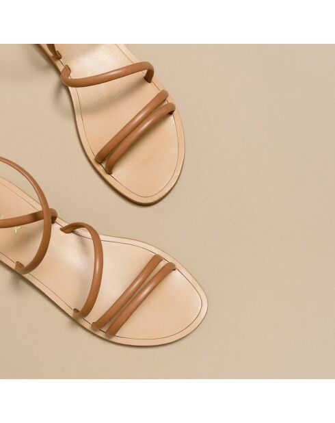 Sandalias Apolline Bis de piel camel