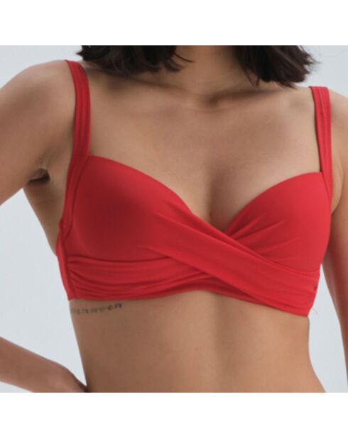 Haut de maillot de bain Mia rouge