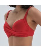 Haut de maillot de bain Mia rouge