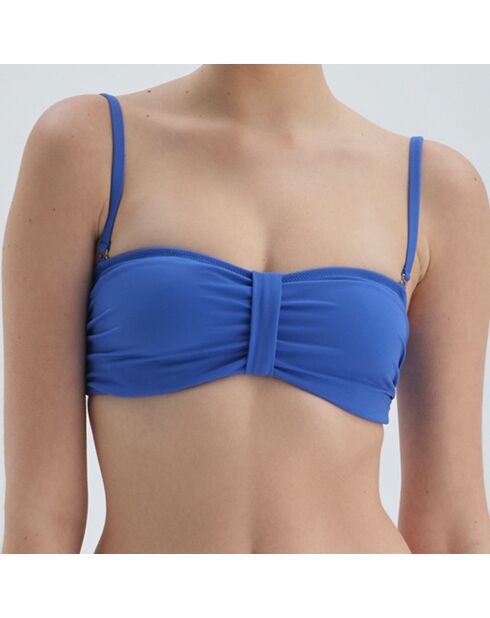 Top de baño azul Lisa