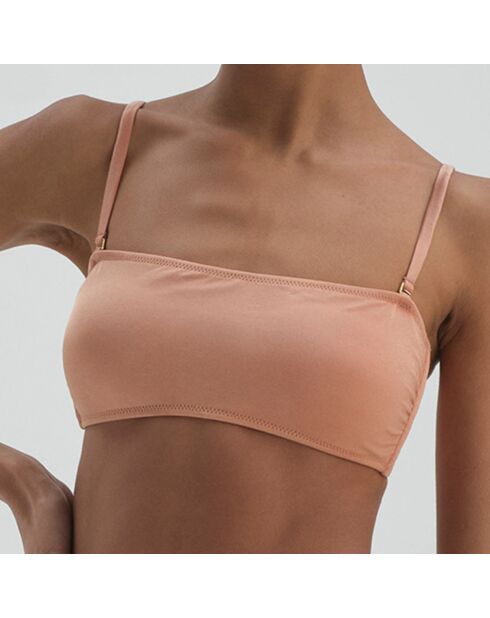 Mathilde bikinitop met nude