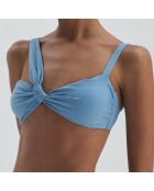 Haut de maillot de bain Chrishell bleu