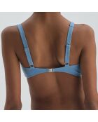 Haut de maillot de bain Chrishell bleu