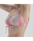 Haut de maillot de bain Mary rose/gris