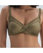 Haut de maillot de bain Sandrine vert
