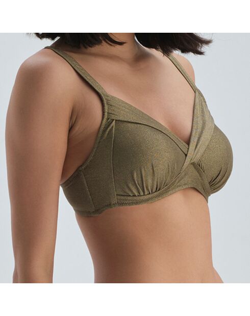 Haut de maillot de bain Sandrine vert