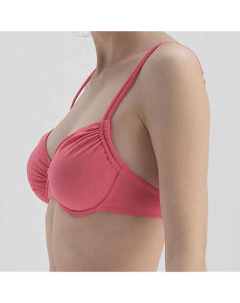 Haut de maillot de bain Paola rose