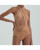 Maillot de bain 1 pièce Luna camel