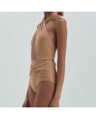 Maillot de bain 1 pièce Luna camel