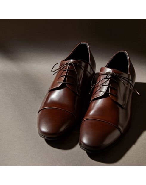 Derbies en Cuir marron