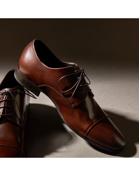 Derbies en Cuir marron