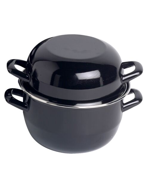 Casserole à moules noire - D. 27x21 cm