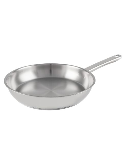 Graue Induktionsbratpfanne für den täglichen Gebrauch - D. 44x25,5 cm