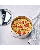 Inductiekookpot voor dagelijks gebruik met grijs deksel - D. 34x26 cm