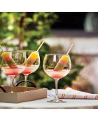 6 Verres à pied Cocktail Bar transparents - 70 cl