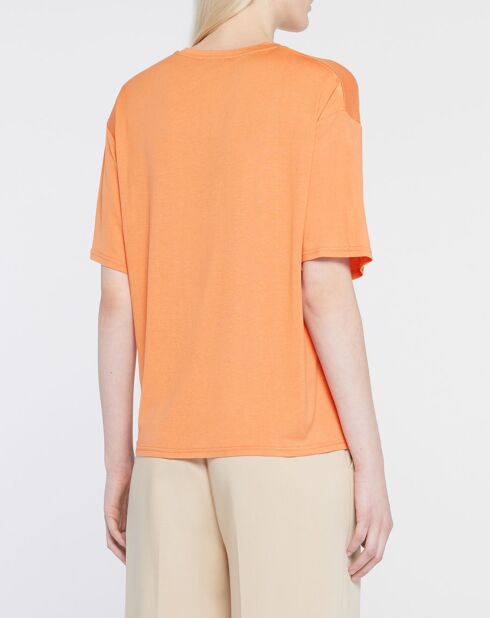 T-Shirt en Coton stretch Arold orange vif