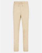 Pantalon 100% Coton Bio chino Regular Fit Mujog beige