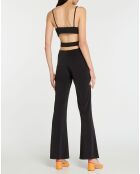 Combinaison pantalon Pryanka à découpes au dos noire