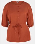 Chemise Aprila  marron rouille