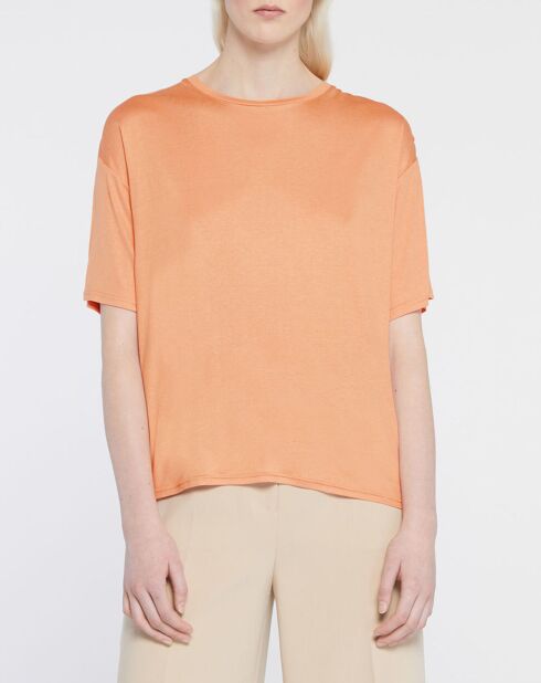 T-Shirt en Coton stretch Arold orange clair