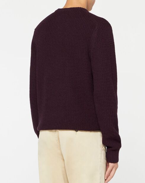 Pull en Coton & Laine Tulancy bordeaux