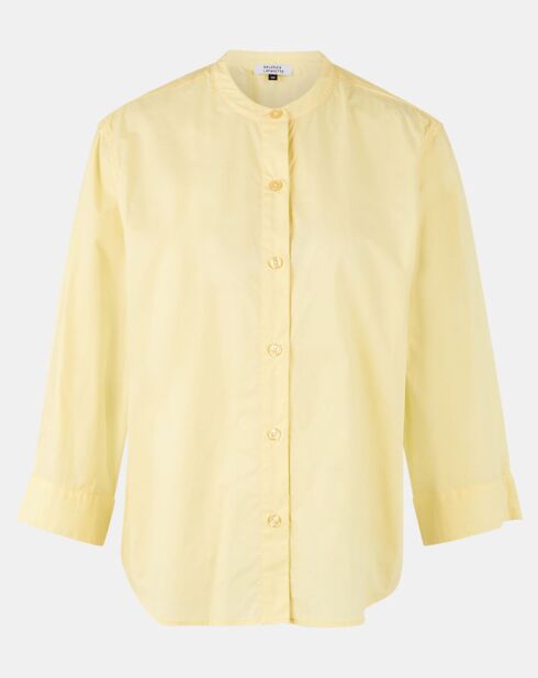 Chemise en Coton Popeline Bio Pippa jaune