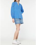 Top en Coton Bio Patmos bleu moyen