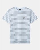 T-Shirt Stevie rayé bleu/gris