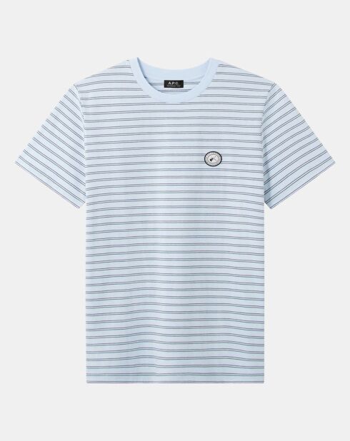 T-Shirt Stevie rayé bleu/gris