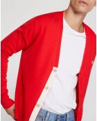 Gilet 100% Laine Classic rouge