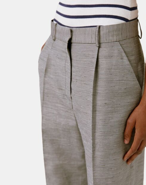 Pantalones Vaia gris/azul marino