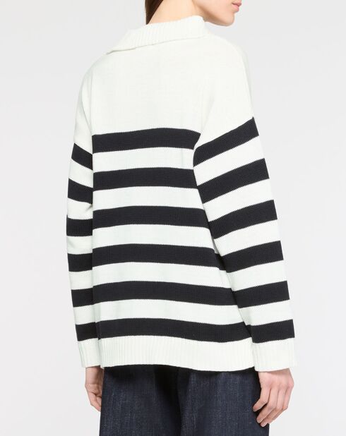 Wit/zwart Vitruve-sweatshirt