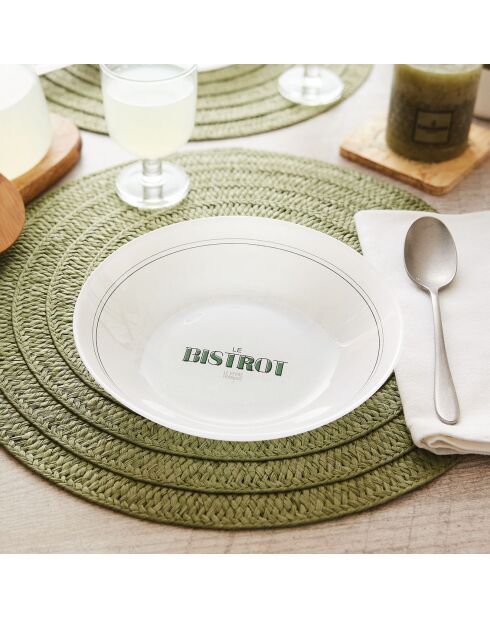 6 transparante Gabin soepborden - D.20x4,2 cm