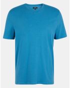 T-Shirt 100% Coton Bio Sishev bleu turquoise