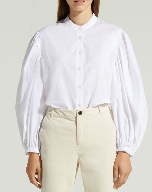 Weißes Pawel Baumwollhemd