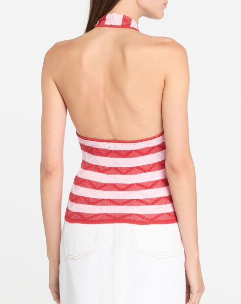 Roze/rode Sio top