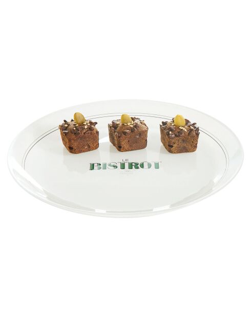 6 Assiettes à dessert Gabin transparents - D.20.5 cm