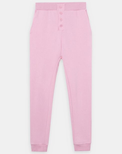 Pantalon de jogging en Coton Kelly rose