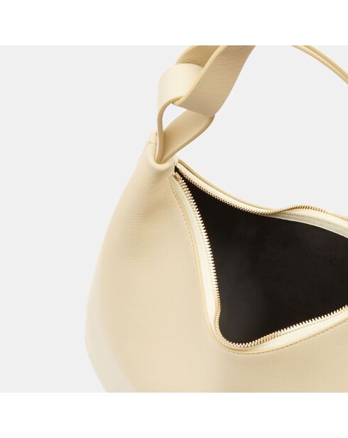 Sac à main en Cuir Pegasus beige - 22x40x3 cm