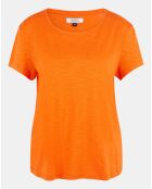 T-Shirt en Coton Bio mélangé Noris Flamme orange