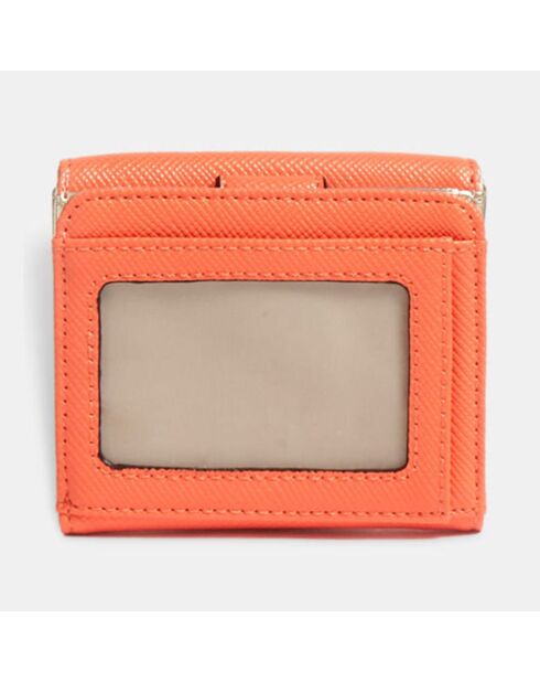 Porte-monnaie Laurel orange moyen - 10x9x4 cm