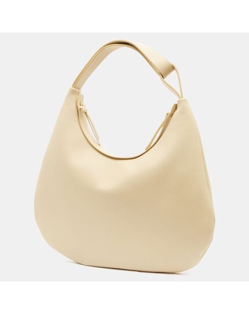 Sac à main en Cuir Pegasus beige - 22x40x3 cm