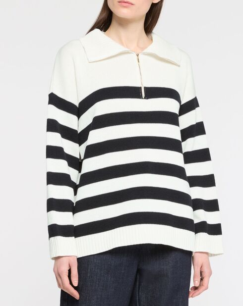 Wit/zwart Vitruve-sweatshirt
