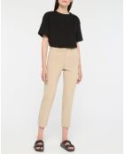 Pantalon à pinces Amini beige